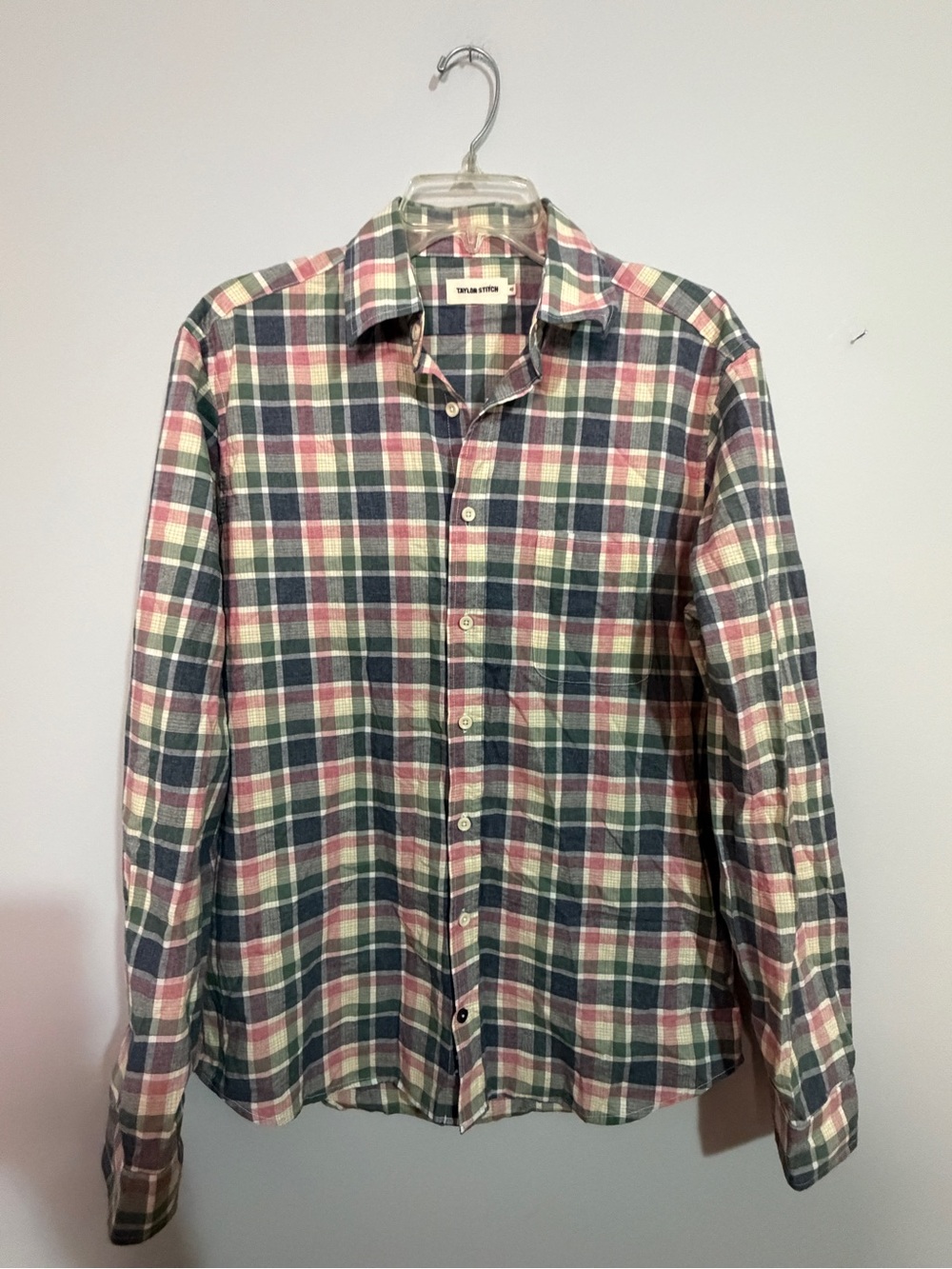 Taylor Stitch Plaid Organic Cotton Button-Down Plaid Shirt- 40